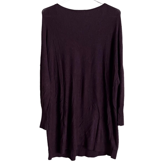 Eileen Fisher Women’s Small Oversized Purple Tunic Sweater Dress Long Sleeve - Picture 3 of 8